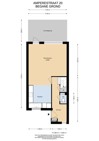 Floorplan - Ampèrestraat 20, 1433 KZ Kudelstaart